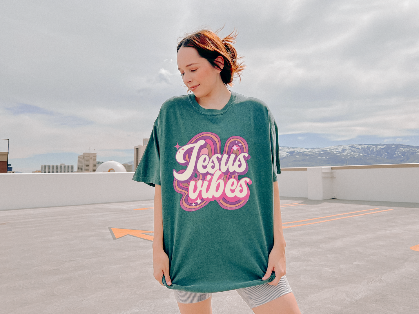 Jesus Vibes Retro T-shirt